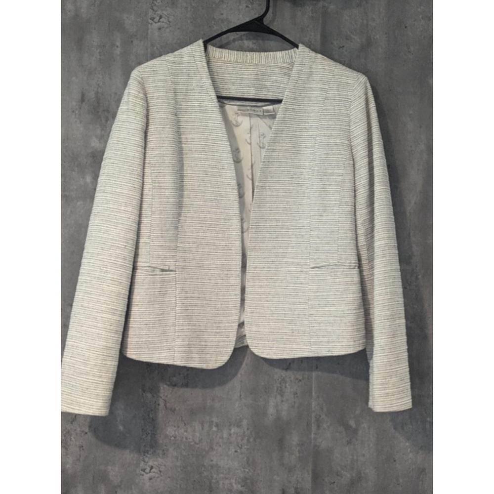 Women Kenar Blazer‎ White & Gray size medium